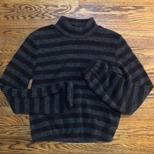 Black & grey striped sweater by Dynamite